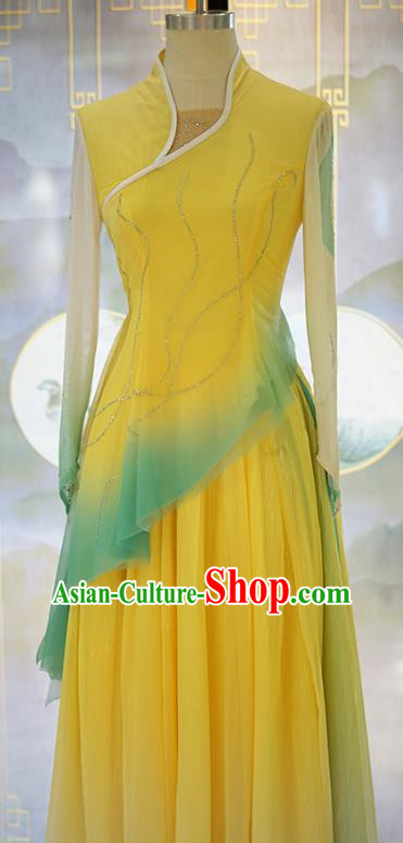 Classical Dance Pinghu Qiuyue Dance Costumes Elegant National Style Stage Performance Costumes Group Dance