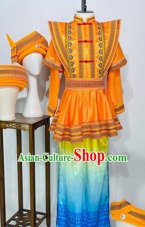Ethnic Minority Tujia Dance Costumes High End Ethnic Dance Costumes Yi And Miao Costumes