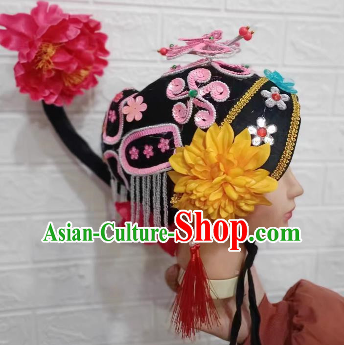 Matchmaker Hat Drama Hat Diao Hat Chinese Yangko Headdress Old Lady Hat Dance Performance Old Lady Hat