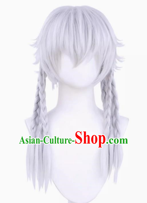 Night Watchman Cos Wig Eclipse Fifth Personality Cosplay Fake Hair Plus Reverse Curling Style