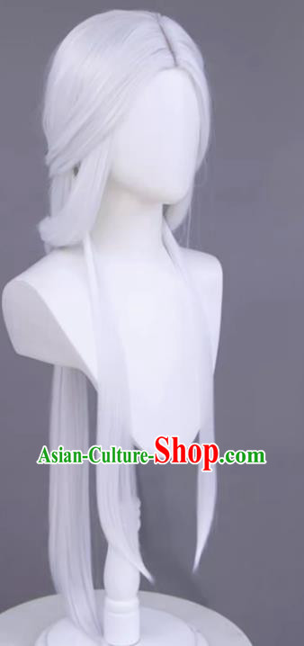 Cos Wig Jade Sword Legend White Style