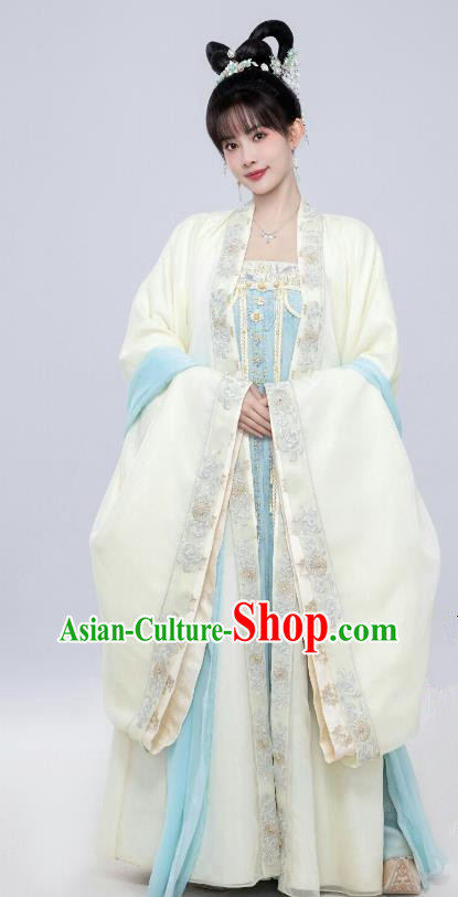 Chinese Ancient Tang Dynasty Noble Lady Dresses TV Series Royal Rumours Crown Princess Hua Liu Li Garment Costumes