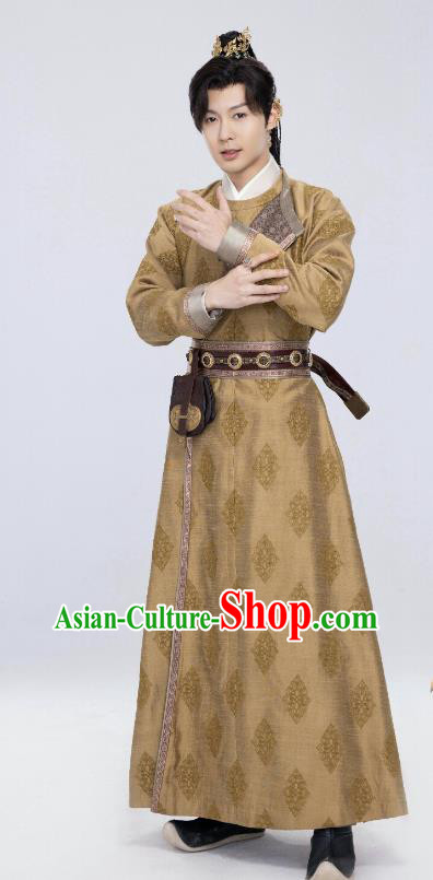 Chinese Ancient Tang Dynasty Swordsman Clothing TV Series Royal Rumours Crown Young Hero Robe