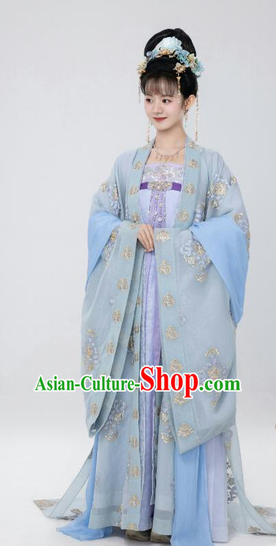 Chinese Ancient Tang Dynasty Noble Lady Clothing TV Series Royal Rumours Patrician Woman Du XIu Ying Dresses