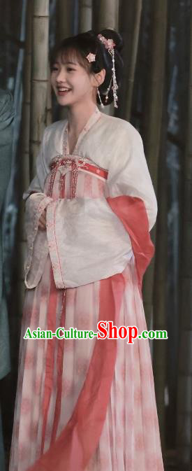Chinese TV Series Royal Rumours Servant Girl Yuan Wei Dresses Ancient Tang Dynasty Young Lady Clothing