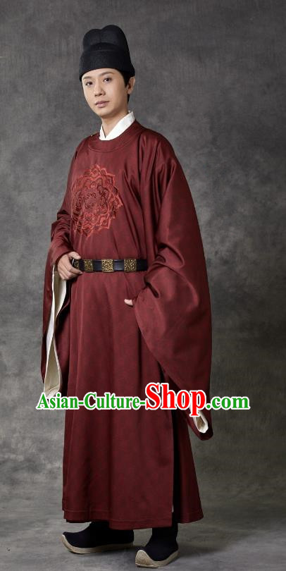 Chinese TV Series Weaving A Tale of Love Court Eunch Pan Qin Hai Clothing Ancient Tang Dynasty Official Robes