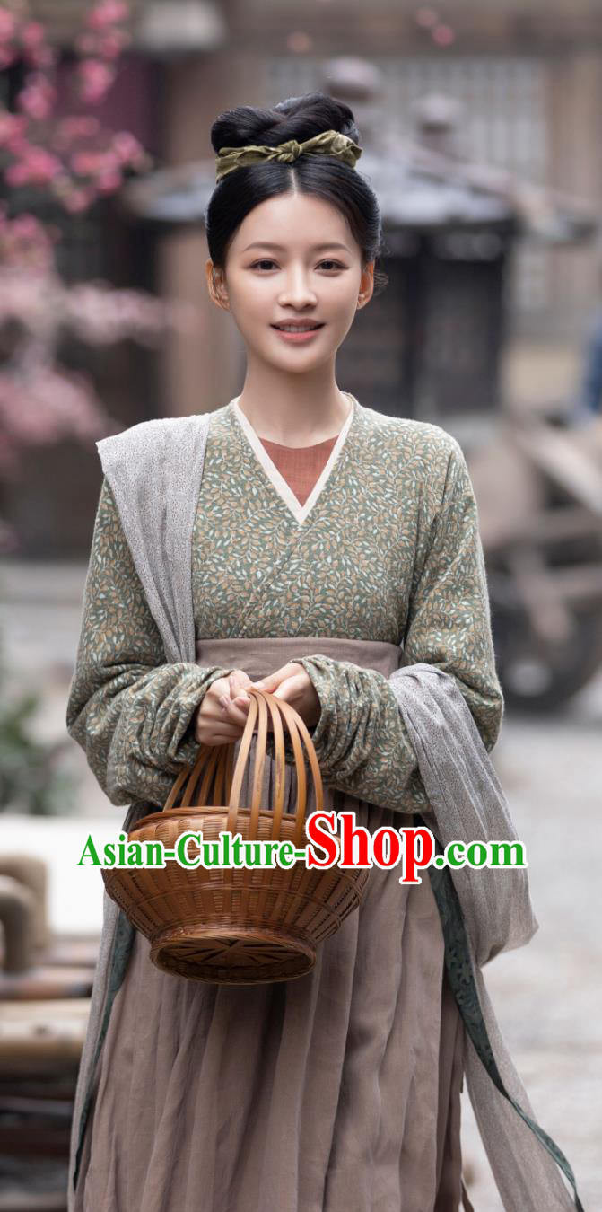 TV Series Scent Of Time Country Woman Yun Niang Costumes Chinese Ancient Song Dynasty Civilian Female Hanfu Clothing