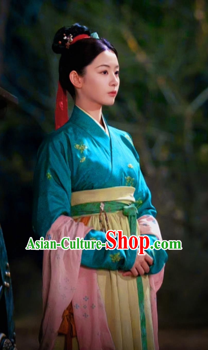 Chinese TV Series Scent Of Time Noble Lady Mu Yao Costumes Ancient Song Dynasty Rich Woman Hanfu Clothing