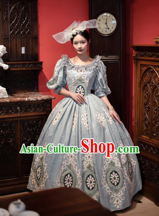 European Style Court Dress European Medieval British Aristocratic Retro Victorian Era Costume Photo Stage Clothing