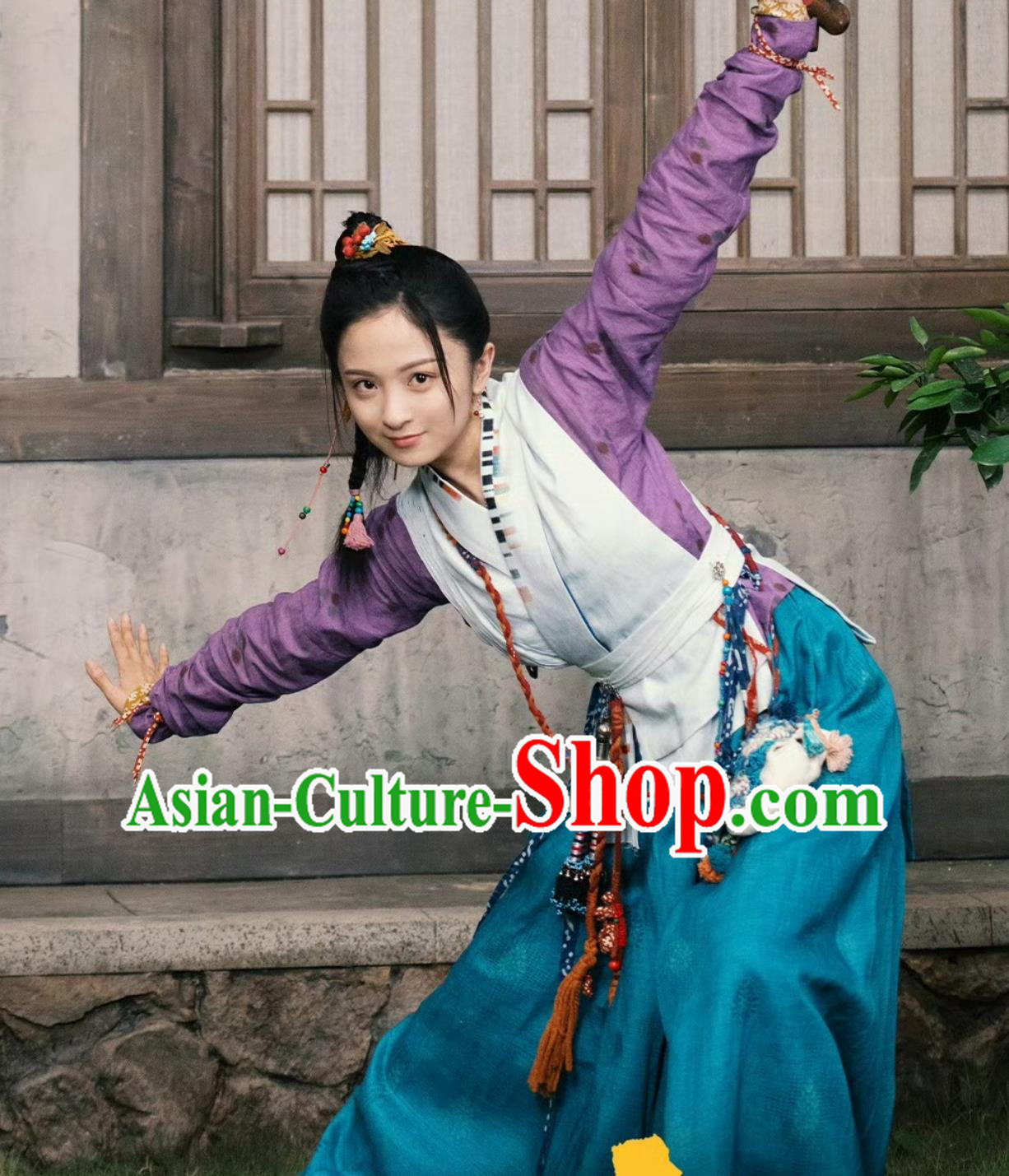 2023 Drama Hilarious Family Fourth Sister Chun Ke Ling Clothing Ancient Chinese Song Dynasty Swordswoman Costumes