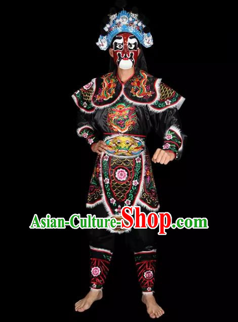 Black Chaoshan Yingge Parade Costumes Martial Arts Performance Costumes Liangshan Heroes Opera Prince Xiaojia