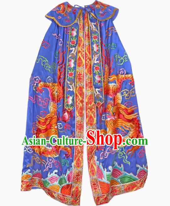 Blue Jade Emperor God 1.5 Meter Statue Large Cloak Buddhist Temple Decoration Buddha Statue God Embroidered Dragon Shawl Double Dragon Robe