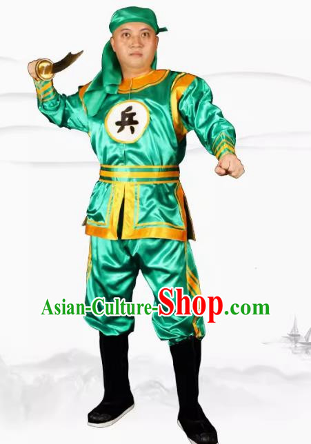 Chinese Ancient Costume Uniforms Military Uniforms Qing Dynasty Role Performance Uniforms Military Uniforms Ancient Soldier Official Uniforms Performance Costumes