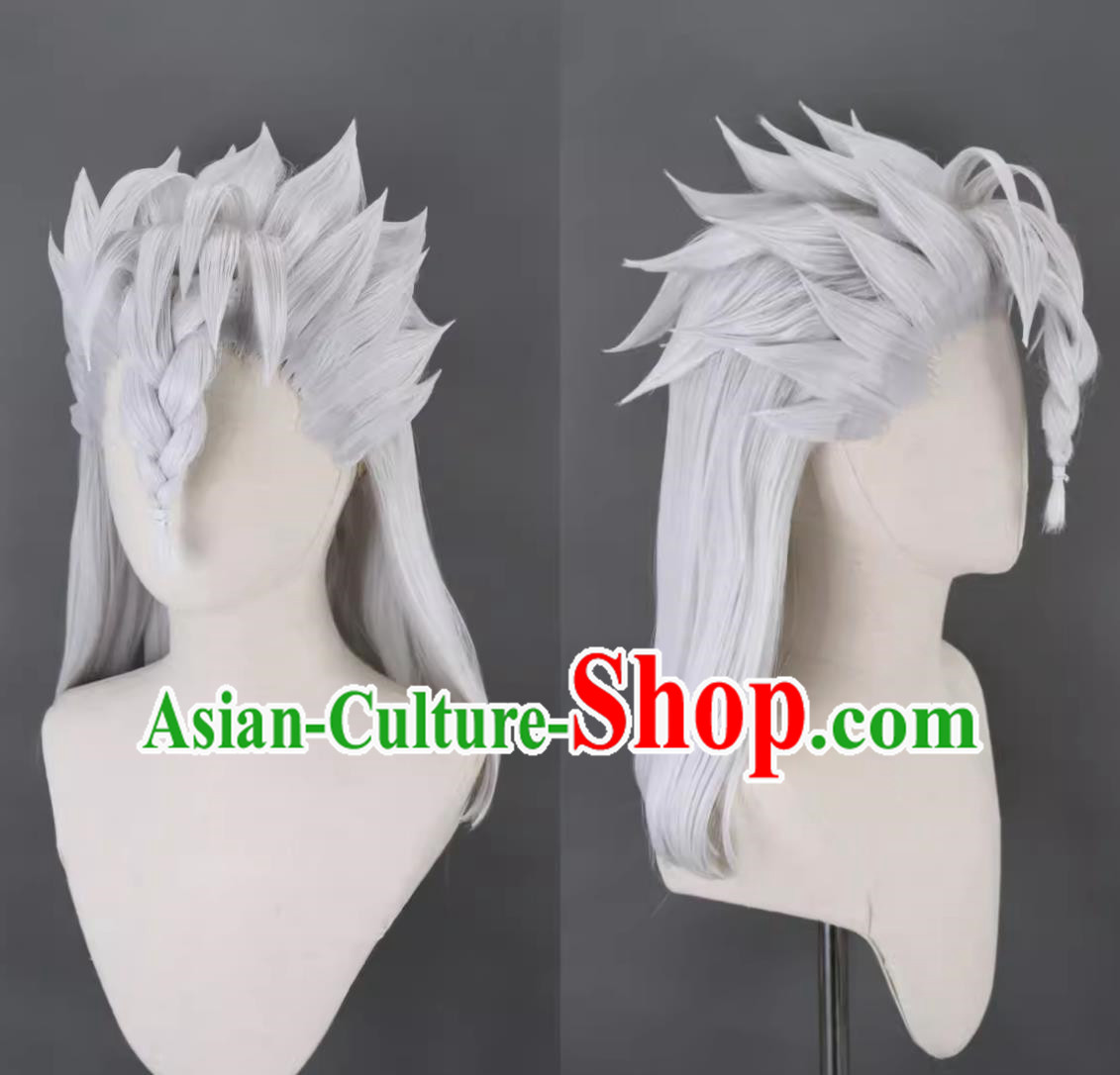 Cosplay Wig Black Five-Leaf Clover Cos Nozel Hilba Four-Leaf Clover Nozel Leader