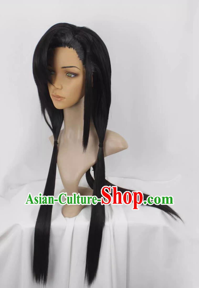 Cosplay Fake Fur Gu Jian Qi Tan 3 Special Chapter Feng Qingxue Cos Ancient Style Hair Paste Custom Wig