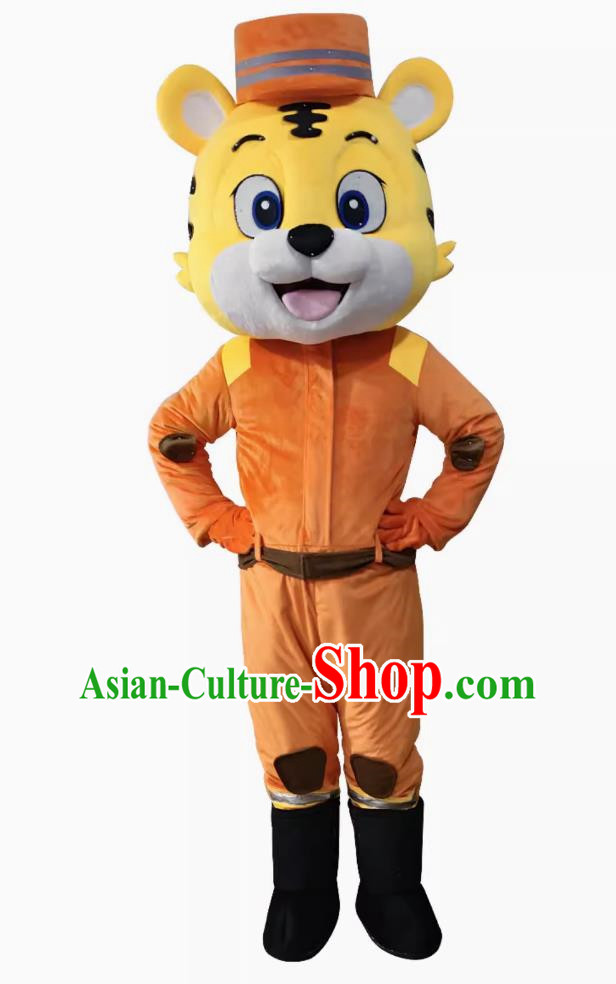 Forest Fire Prevention Publicity Fire Tiger Weiwei Doll Clothing Animal Firefighter Doll Clothes Walking Advertising Clothing