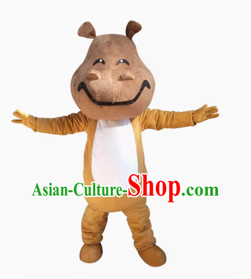 Wild Animal Doll Costumes Hippopotamus Shaped Doll Costumes Zoo Opening Performance Doll Costumes