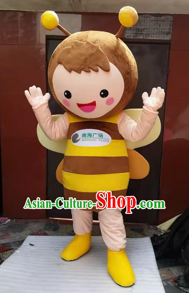 Big Bee Doll Costume Customized Brand Promotion Mascot Cartoon Adult Wearing Doll Costume Suit Distributing Flyer Puppet