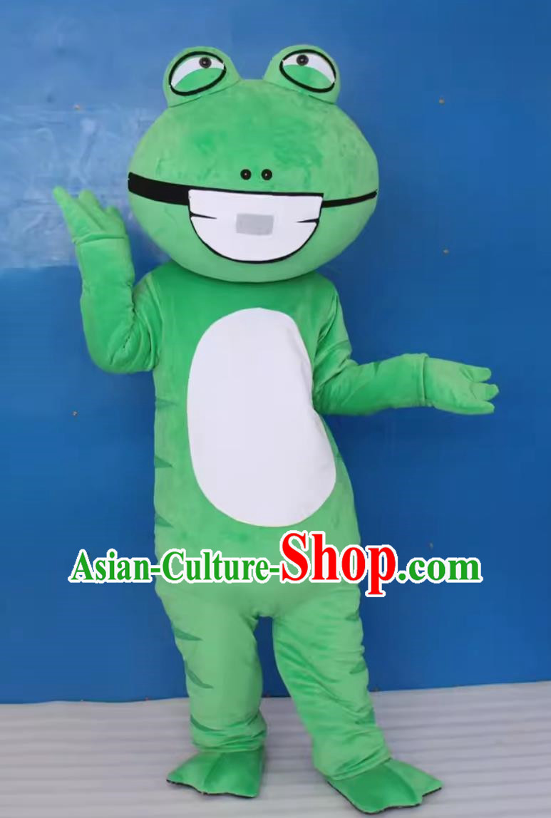 Frog Doll Costume Doll Outfit Cotton Jumpsuit Doll Props Beautiful Frog Fish Bbq Mascot Walking Outfit