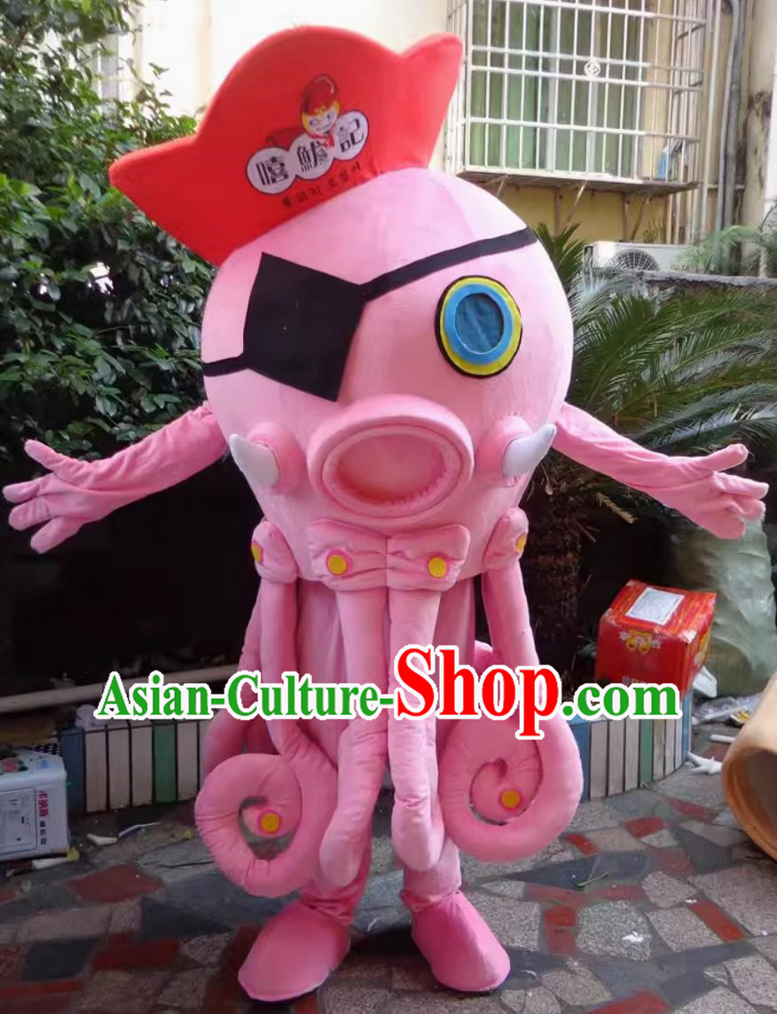 Large Marine Animal Mascot Doll Costume Octopus Octopus Humanoid Doll Clothes Adult Wear Set