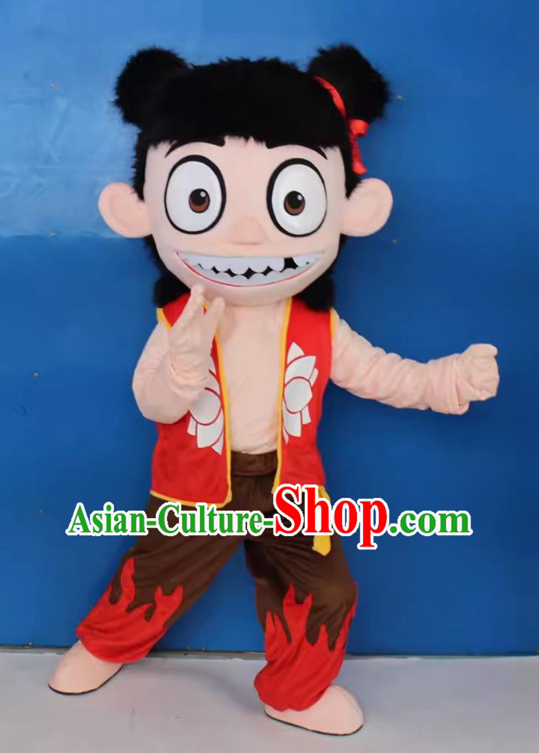 Nezha Demon Boy Comes To The World Doll Costume Nezha Naohai Cartoon Adult Clothing Pedestrians Wear Cartoon Doll Clothes