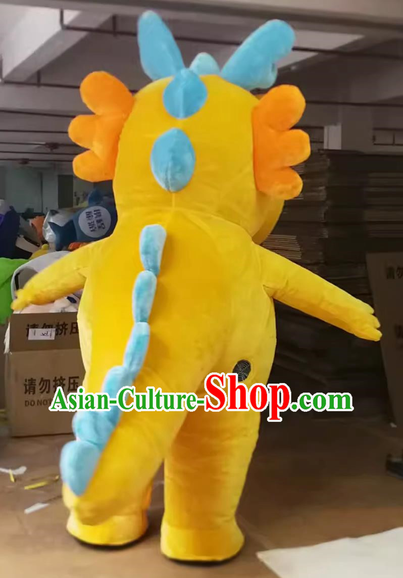 Inflatable Fire Dragon Melon Melon Dragon Beckoning Cartoon Doll Inflatable Model Activity Door Welcome Doll Custom Walking Cloth Doll