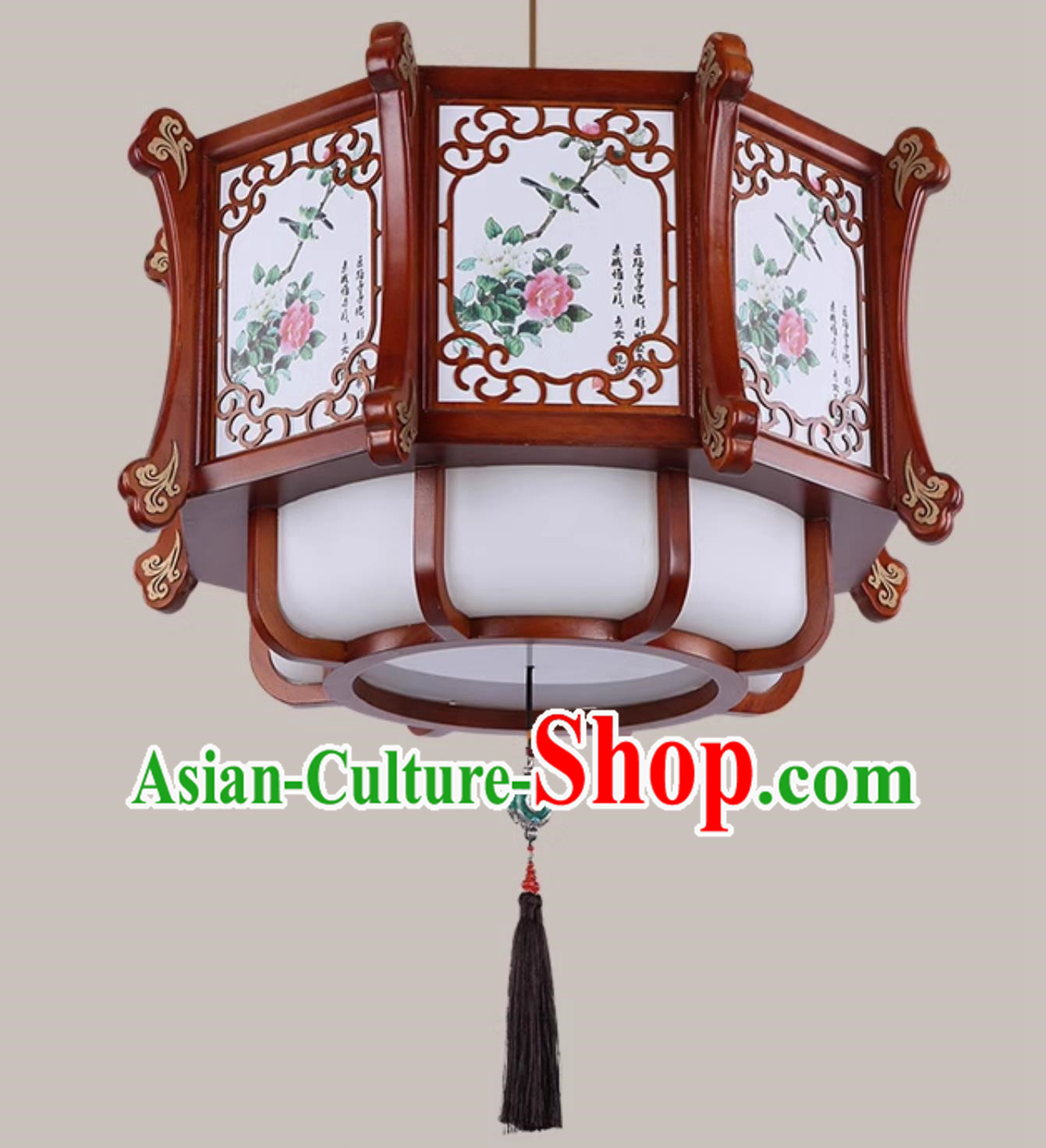 24 Inches High School Style Lantern Chandelier Solid Wood Teahouse Hot Pot Restaurant Ancient Building Restaurant Lamp Classical Palace Lamp Chinese Style