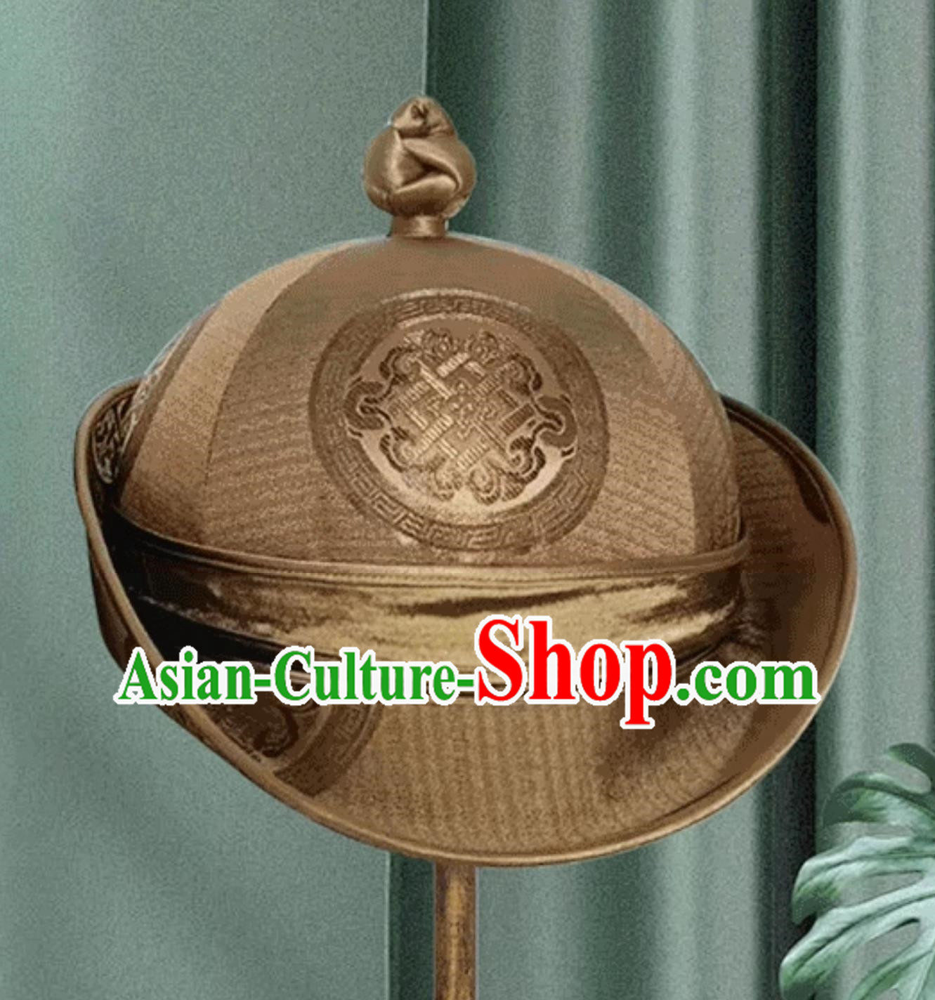 Light Brown Men Adult Mongolian Hat Daily Hat Headwear