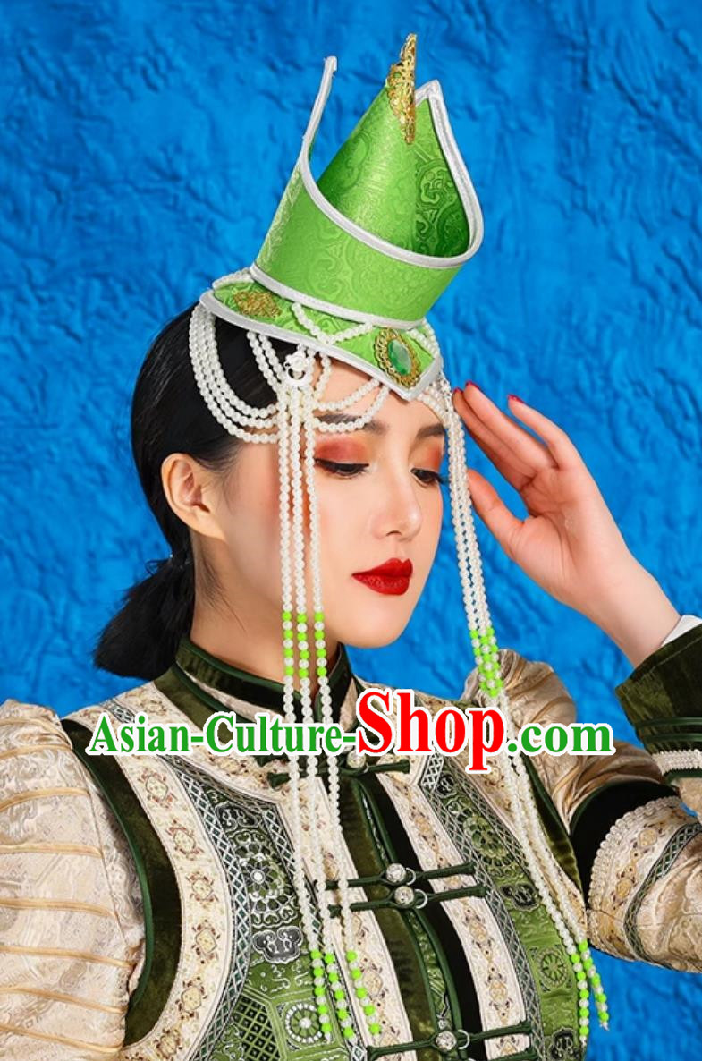 Mongolian Performance Headwear Minority Style Dance Performance Catwalk Hat Photography Hair Accessories