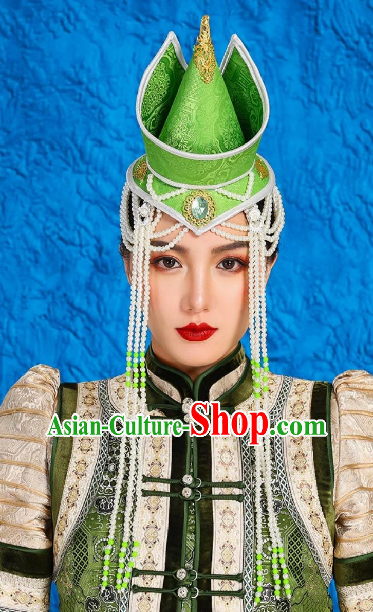 Mongolian Performance Headwear Minority Style Dance Performance Catwalk Hat Photography Hair Accessories