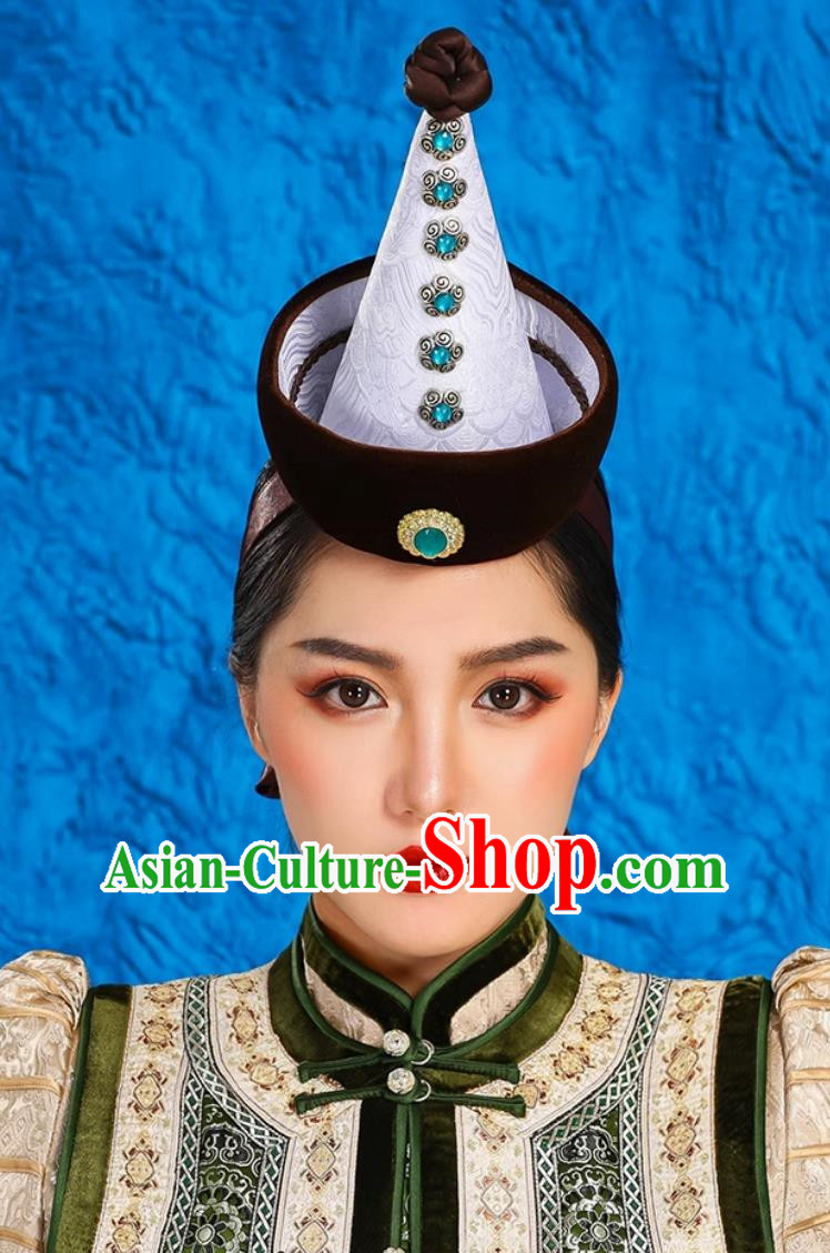 Ethnic Style Ancient Crown Mongolian Headdress Exotic Style Hat