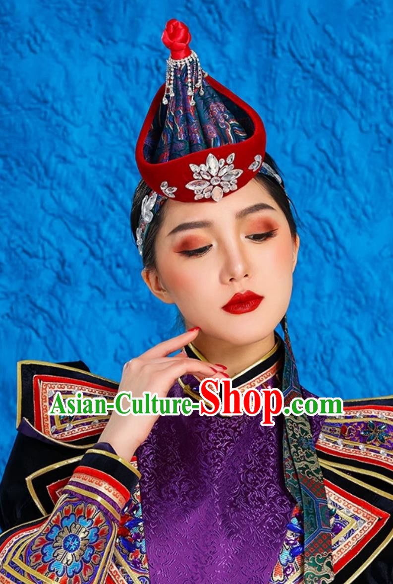 Ethnic Style Ancient Crown Mongolian Exotic Hat Hair Accessories Bride Dance Performance