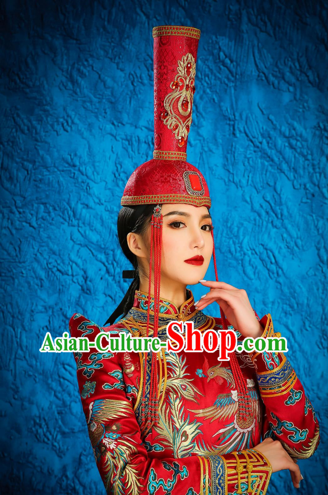 Mongolian Hat Female Wedding Bridal Headwear Catwalk Performance Stage Performance Hair Accessories