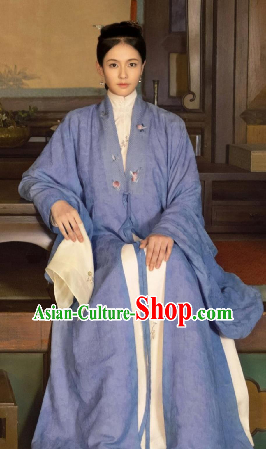 TV Series Song of Youth Young Mistress Lin Shao Chun Clothing Ancient China Ming Dynasty Noble Woman Purple Garments Costumes Complete Set