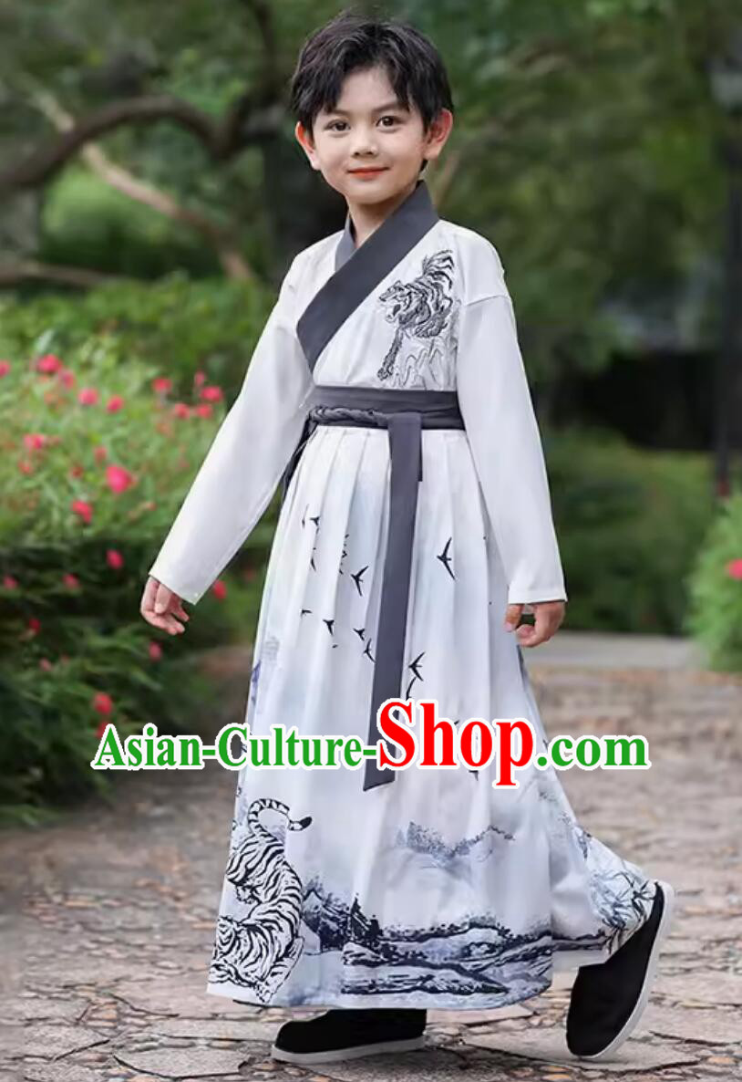 Chinese Children Hanfu Ancient Kids Clothing Ming Dynasty Boy Costumes