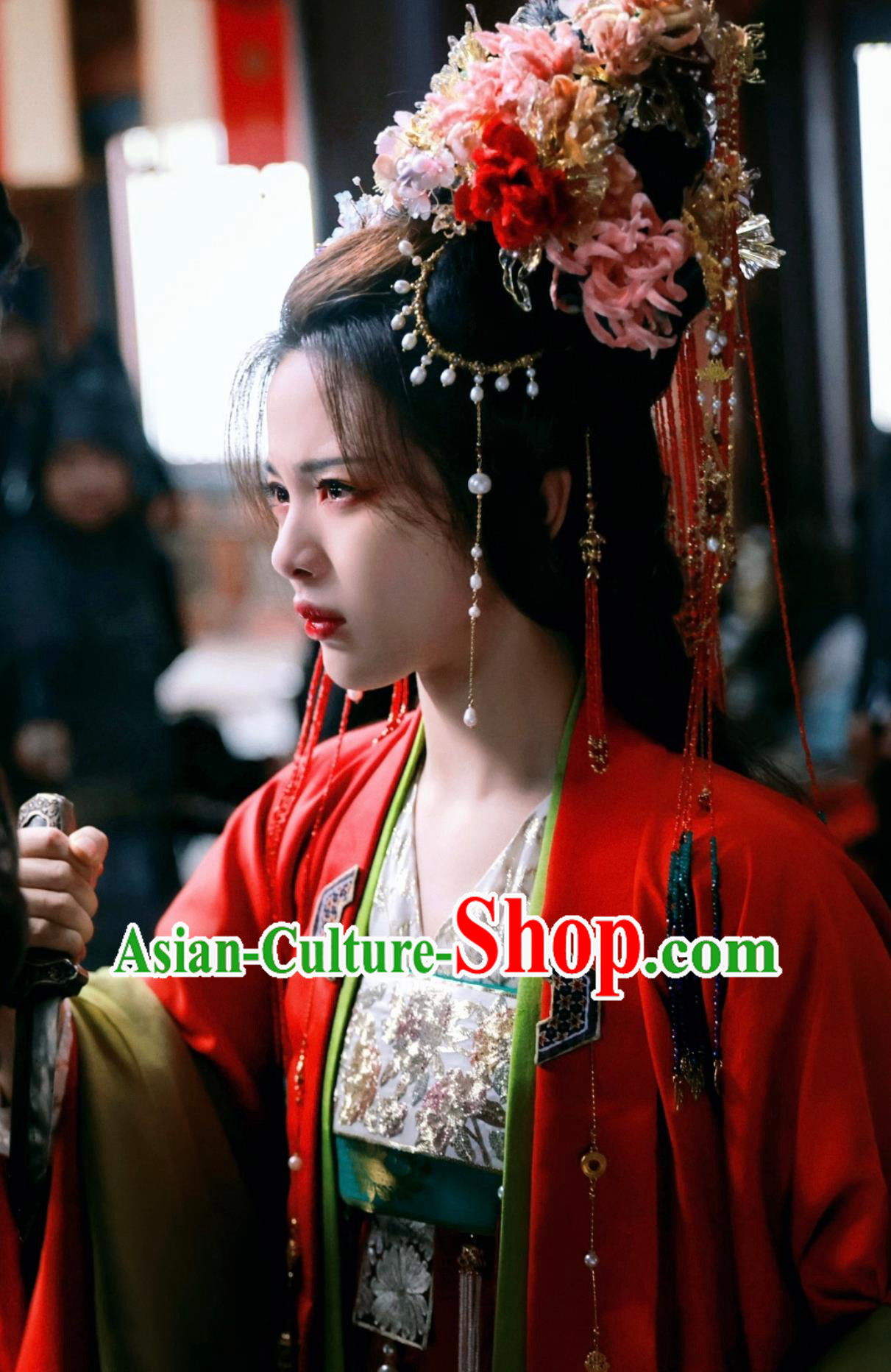 China Ancient Fairy Clothing Costume Drama Love You Seven Times Xiang Yun Wedding Dress