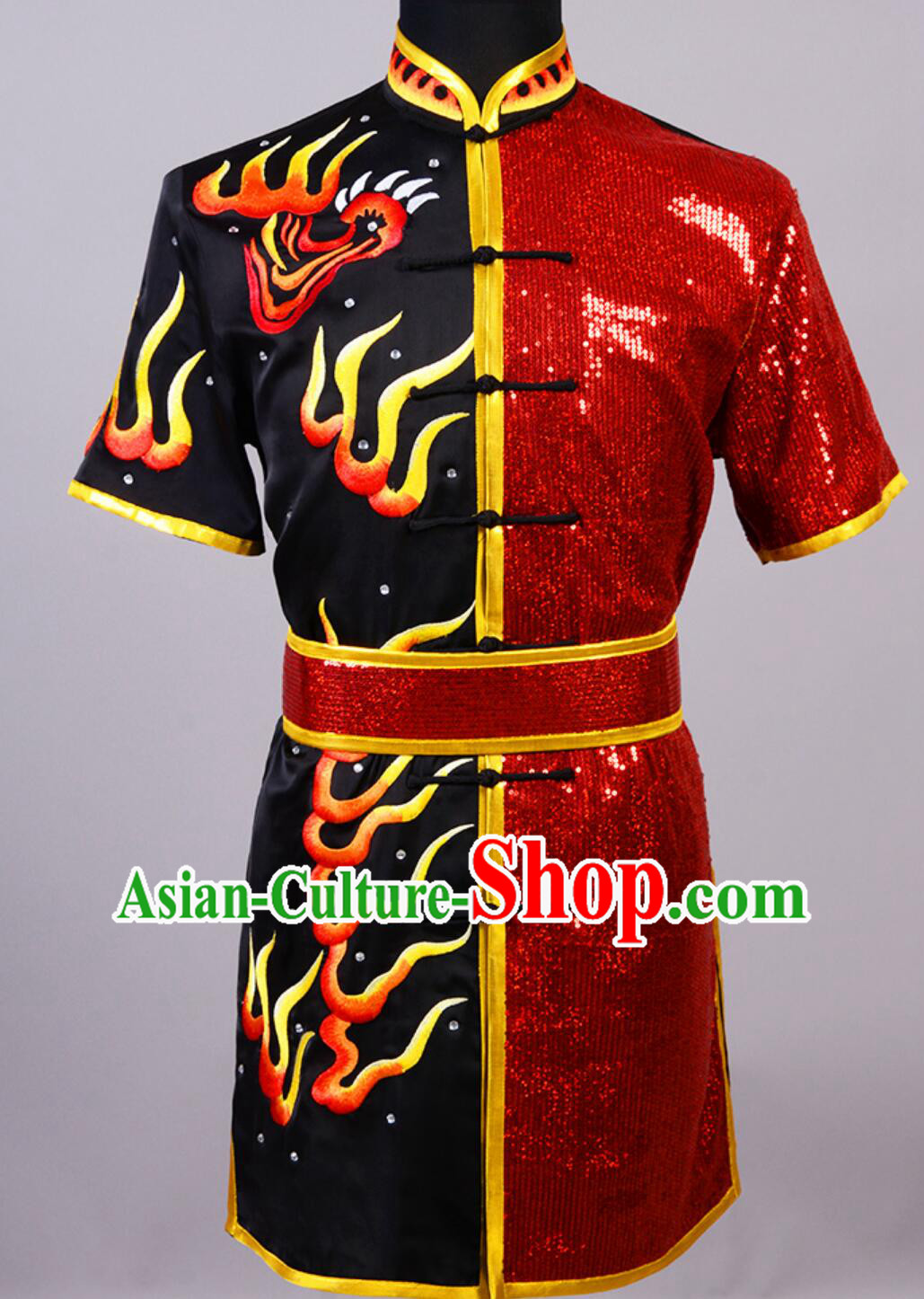 Chinese Martial Arts Changquan Costumes Traditional Kung Fu Training Uniform Professional Wushu Competition Embroidered Tiger Outfit