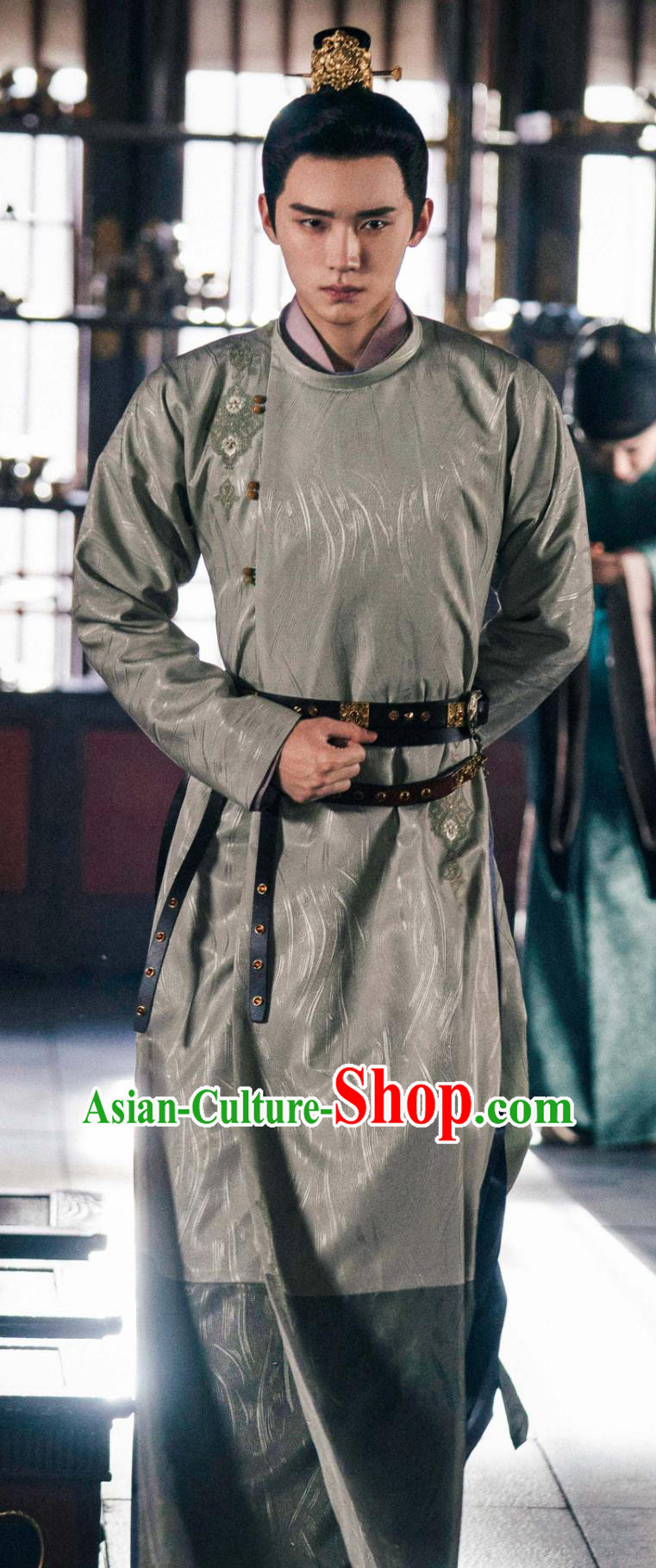 China Ancient Noble Childe Costumes TV Drama The Legend of Zhuohua Crown Prince Liu Chen Garments