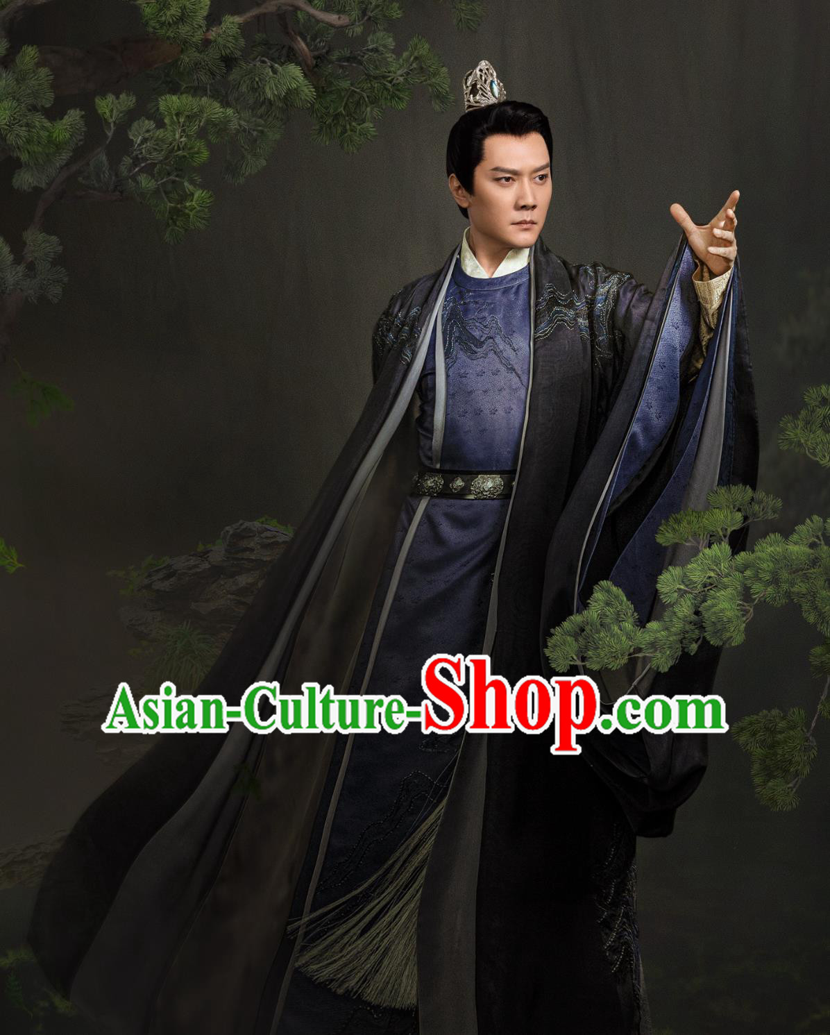 TV Drama The Legend of Zhuohua Royal Highness Liu Yan Outfit China Ancient Noble Lord Garment Costumes
