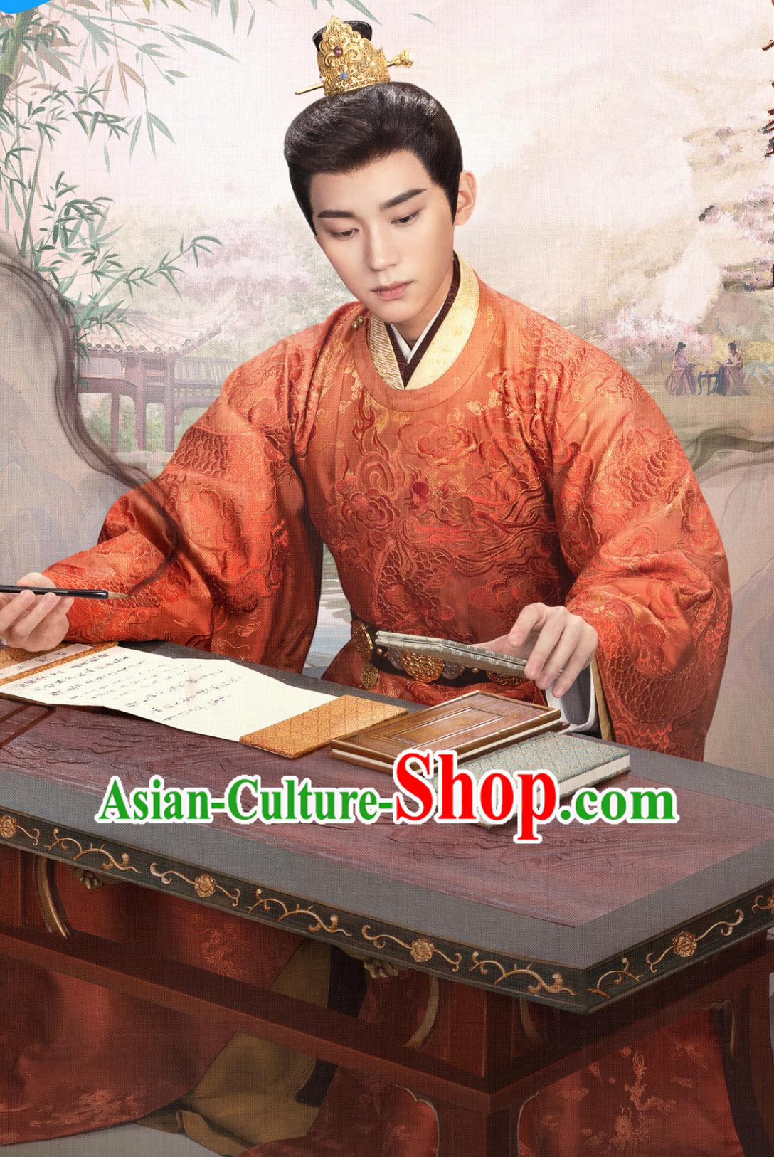 TV Drama The Legend of Zhuohua Royal Prince Liu Chen Robes China Ancient Imperial Emperor Garment Costumes