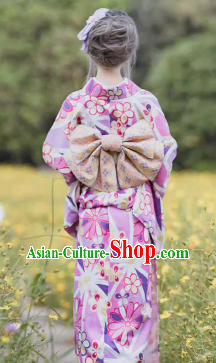 Japanese Clothing Female Cherry Blossom Kimono Formal Japanese Style Improved Kimono Spring Costume