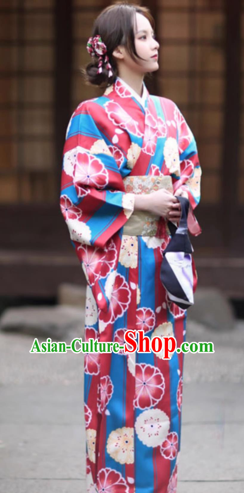 Kimono Women Formal Attire Japanese Style Improved Kimono Bathrobe For Girls