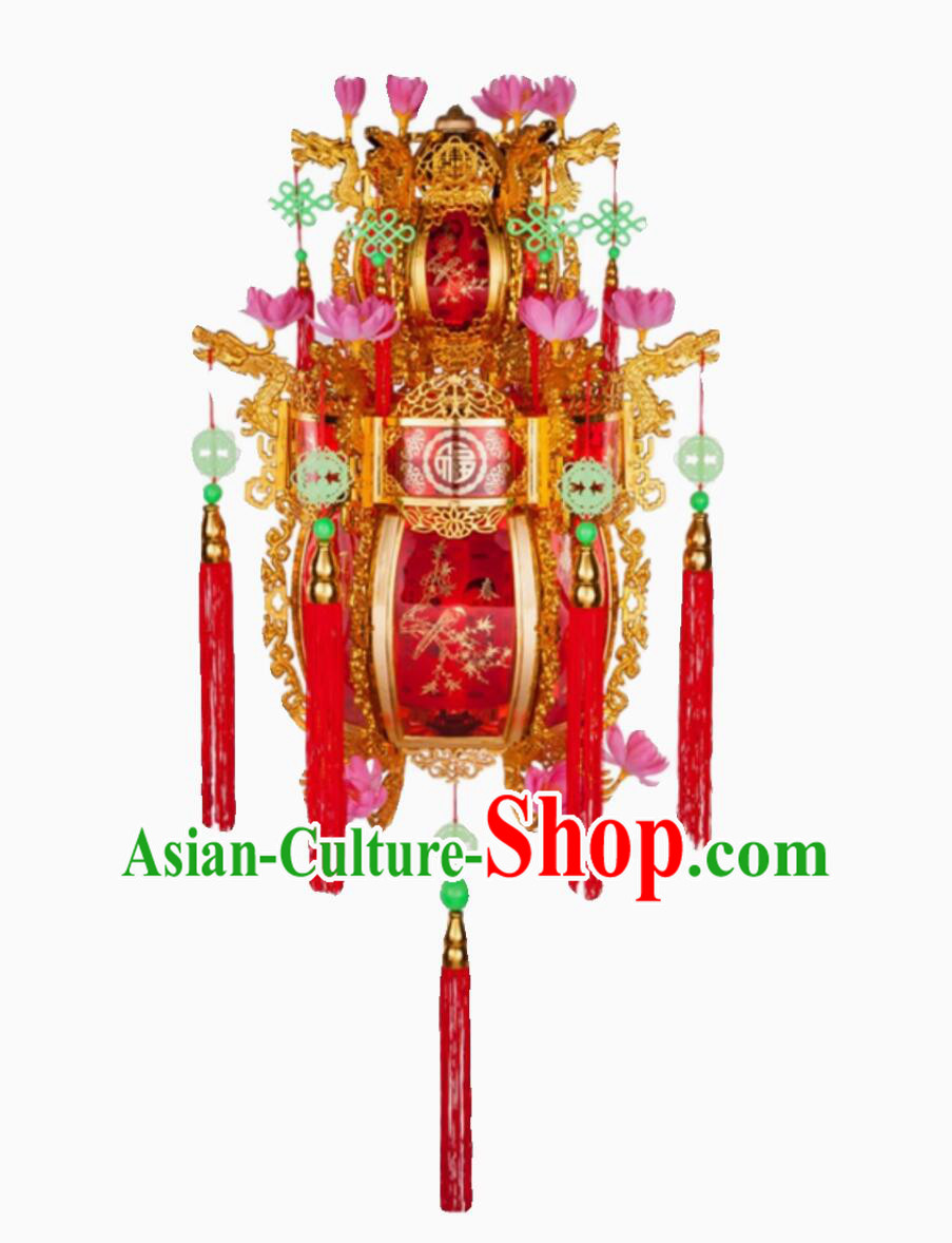 Chinese Rotating Lamp Traditional New Year Lantern Handmade Palace Lantern