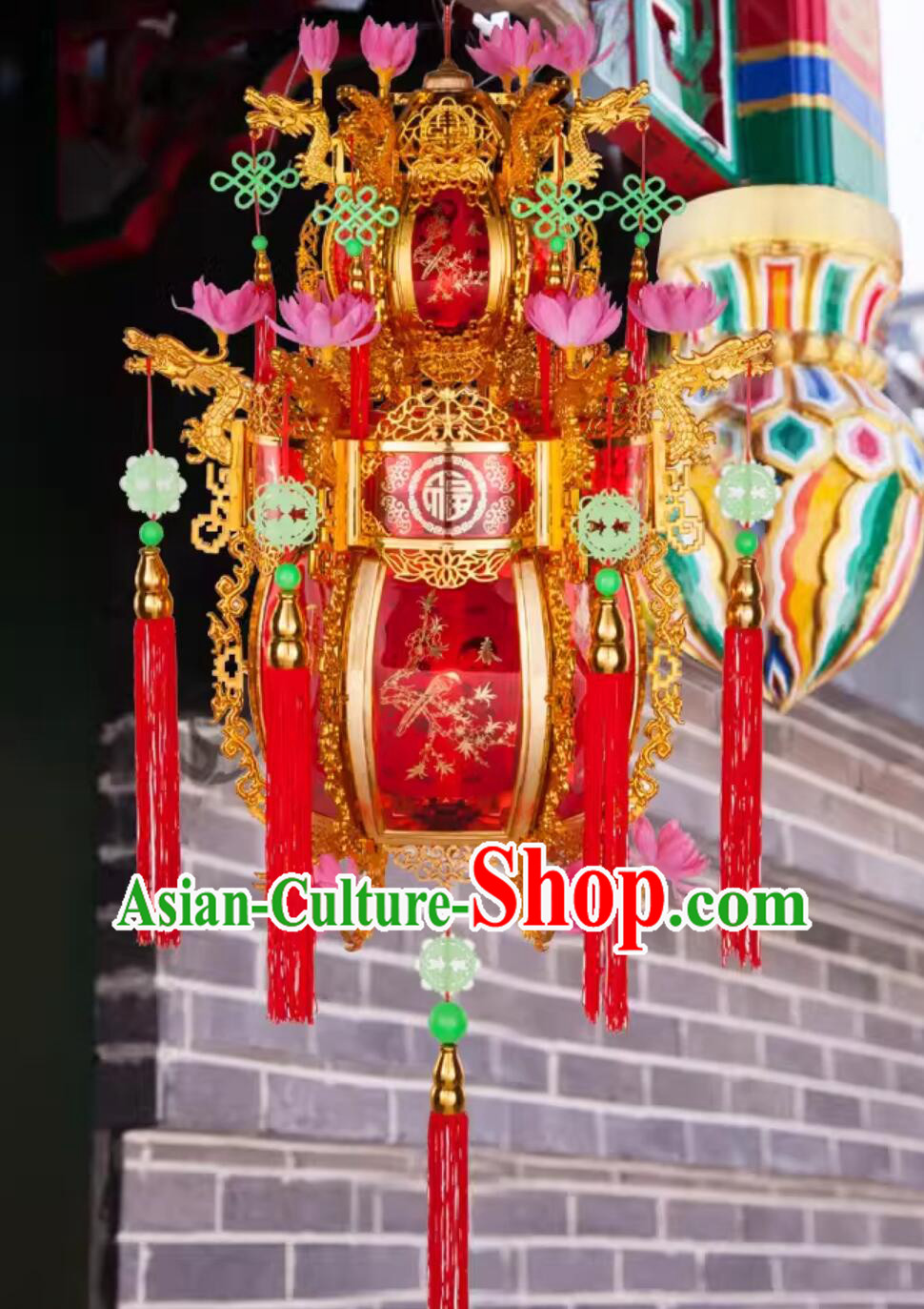 Chinese Rotating Lamp Traditional New Year Lantern Handmade Palace Lantern