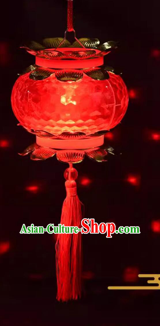 Chinese Traditional New Year Lantern Musical Palace Lantern Children Portable Rotating Lamp