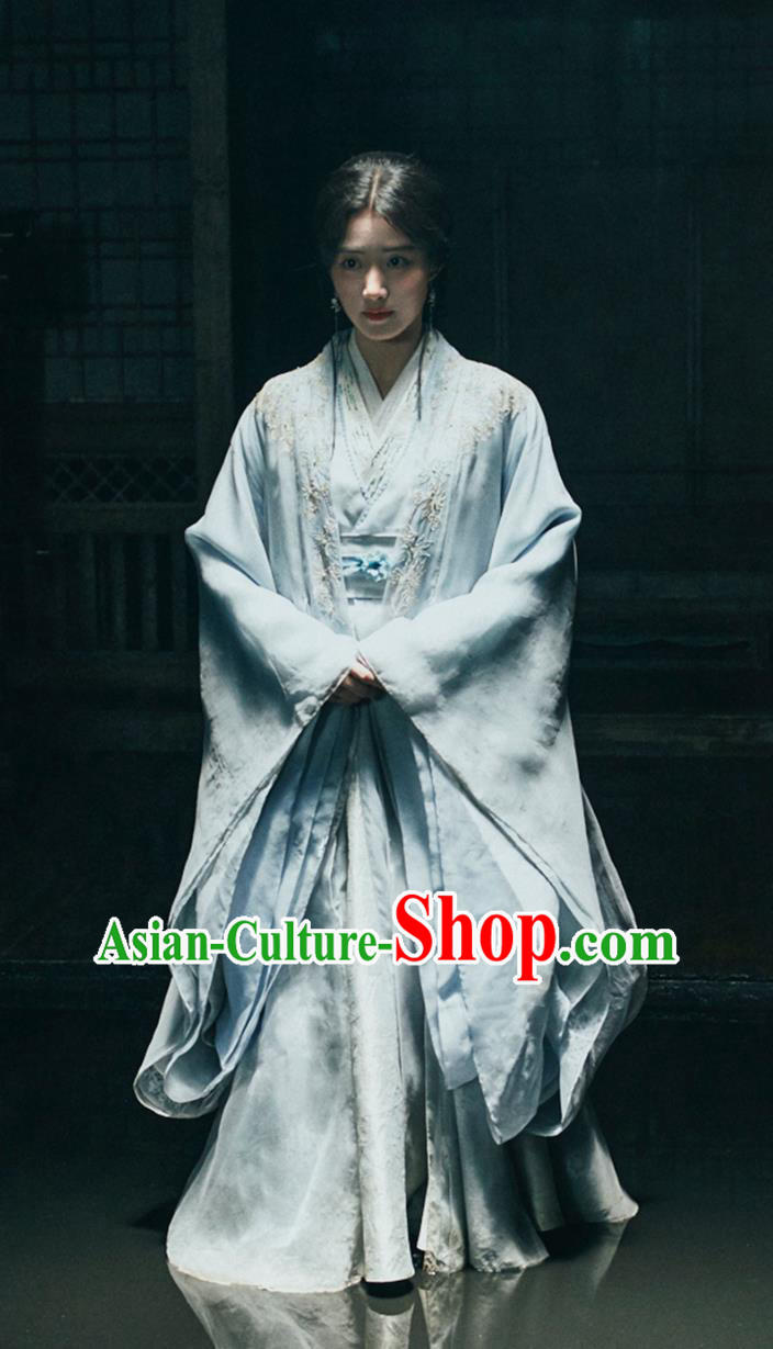 China Ancient Noble Lady Garment Costumes TV Drama My Journey To You Female Assassin Shangguan Qian Dresses
