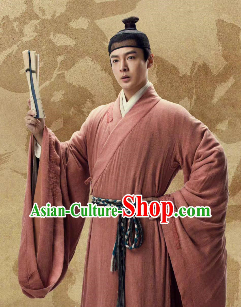Chinese Ancient Ming Dynasty Scholar Hanfu Robes Historical TV Series Ripe Town Young Childe Feng Ke Zhui Clothing