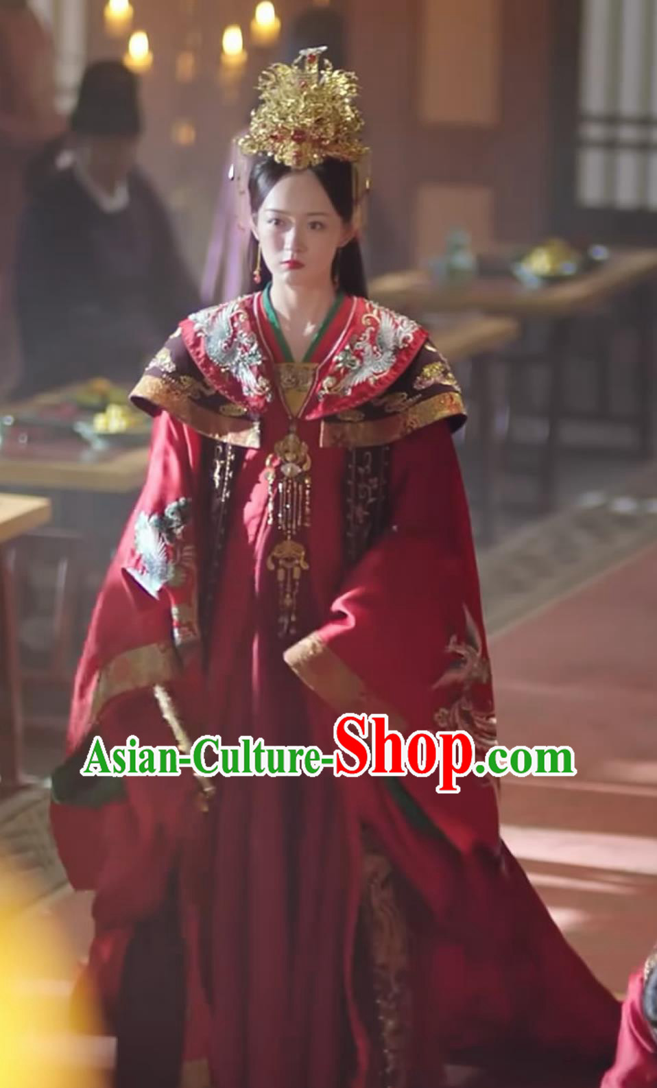Chinese TV Series Jun Jiu Ling Chu Jiuling Wedding Dress Ancient Empress Costumes