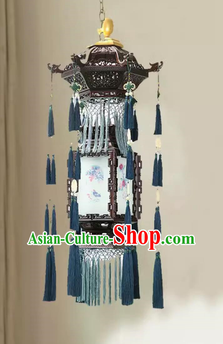 110cm Forbidden City Palace Chandelier Chinese Style Solid Wood Palace Lantern Classical Temple Palace Lantern