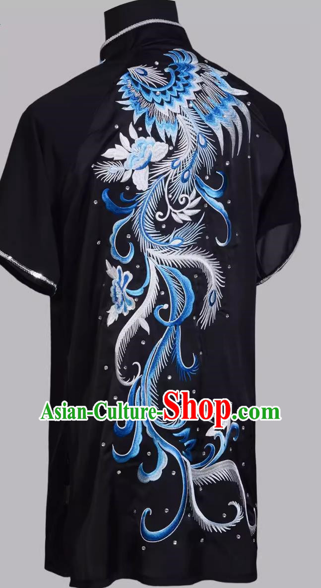 Embroidered Peacock Colored Uniforms Practice Uniforms Changquan Competition Uniforms Performance Uniforms Martial Arts Training Uniforms